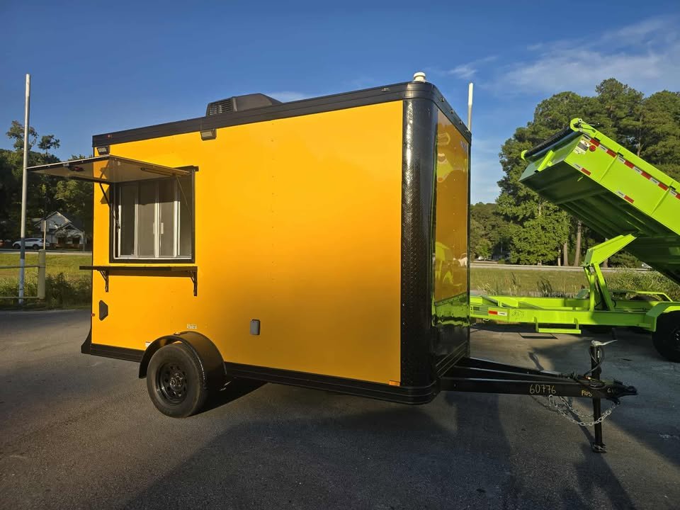 Concession 6x12 Yellow Trailer - Image 4