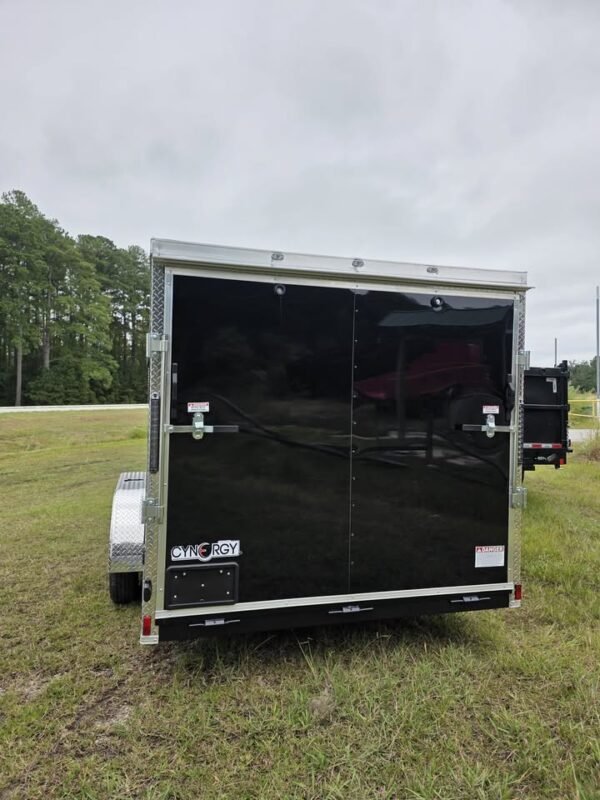 Enclosed 7x16 Black Cargo Trailer