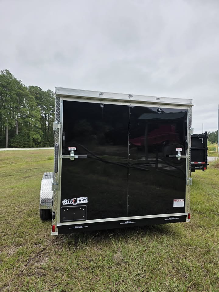 Enclosed 7x16 Black Cargo Trailer - Image 3