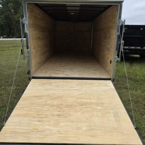 Enclosed 7x16 Black Cargo Trailer - Image 4
