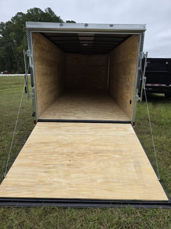 Enclosed 7x16 Black Cargo Trailer
