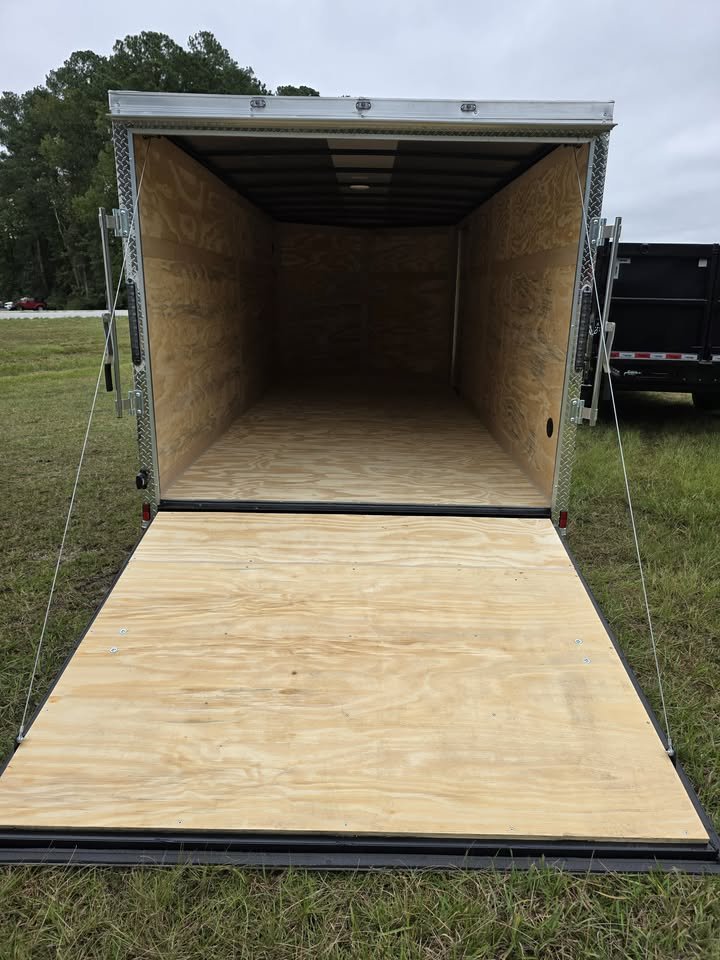 Enclosed 7x16 Black Cargo Trailer - Image 4