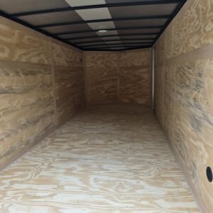 Enclosed 7x16 Black Cargo Trailer - Image 5
