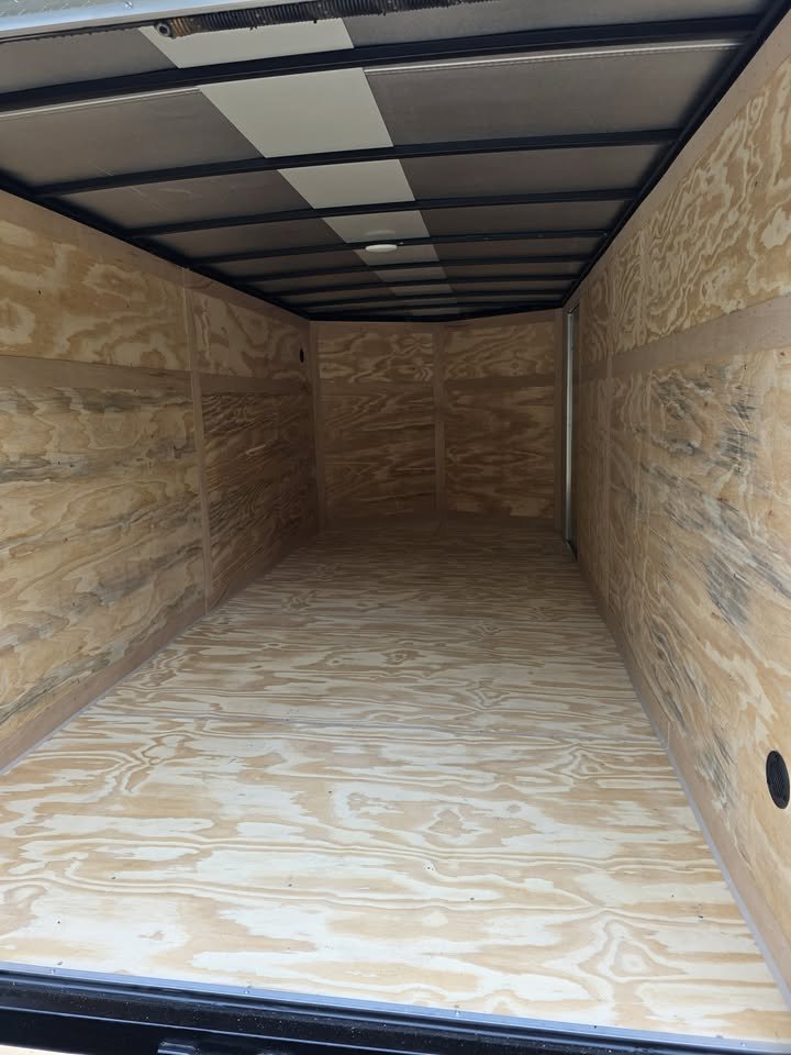 Enclosed 7x16 Black Cargo Trailer - Image 5