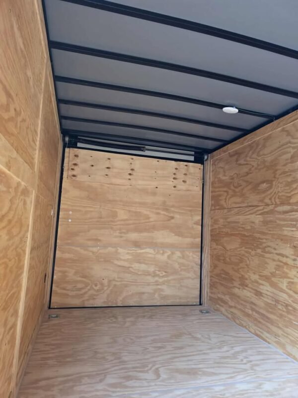 Enclosed 7x14 Black Cargo Trailer