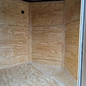 Enclosed 7x14 Black Cargo Trailer - Image 5