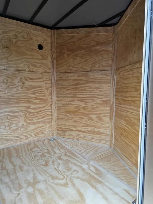 Enclosed 7x14 Black Cargo Trailer