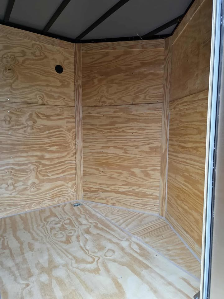 Enclosed 7x14 Black Cargo Trailer - Image 5