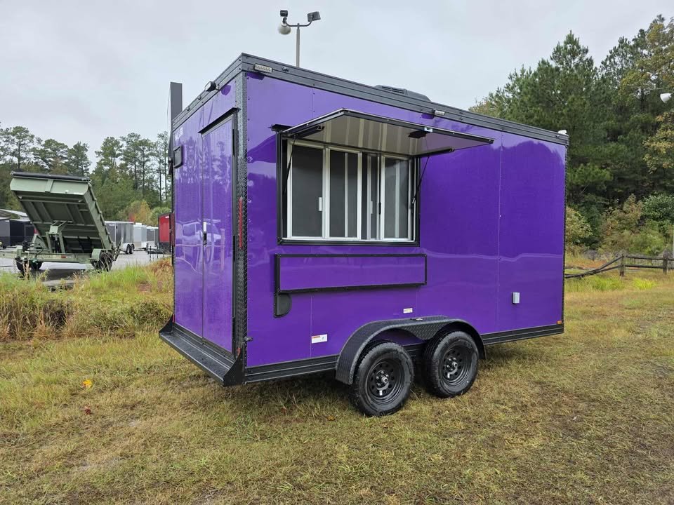 Concession 7x14 Purple Trailer - Image 1