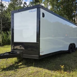 Enclosed 8.5x24 White Cargo Trailer - Image 2