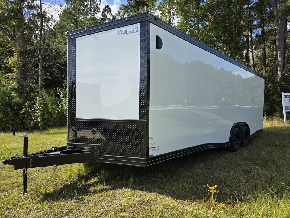 Enclosed 8.5x24 White Cargo Trailer - Image 2