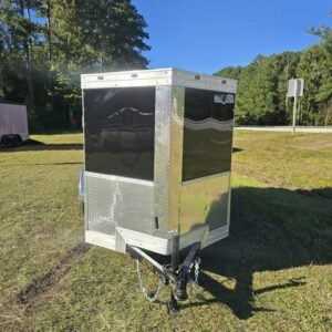 Enclosed 5x10 Black Cargo Trailer - Image 2