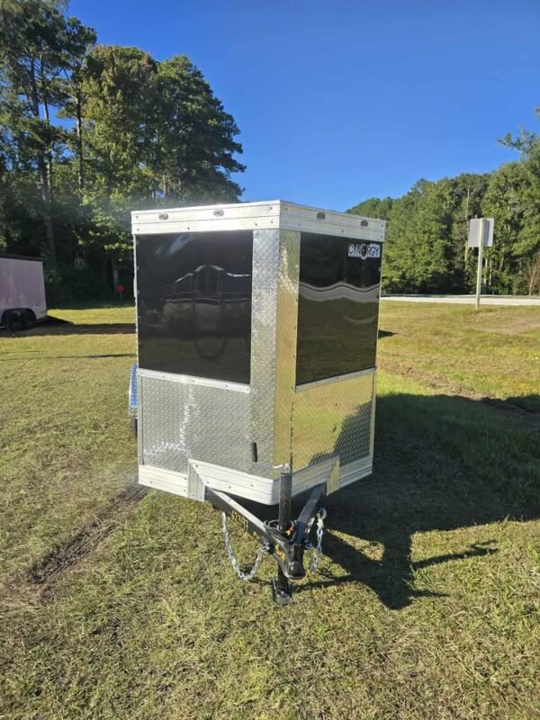 Enclosed 5x10 Black Cargo Trailer