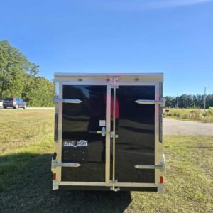 Enclosed 5x10 Black Cargo Trailer - Image 3