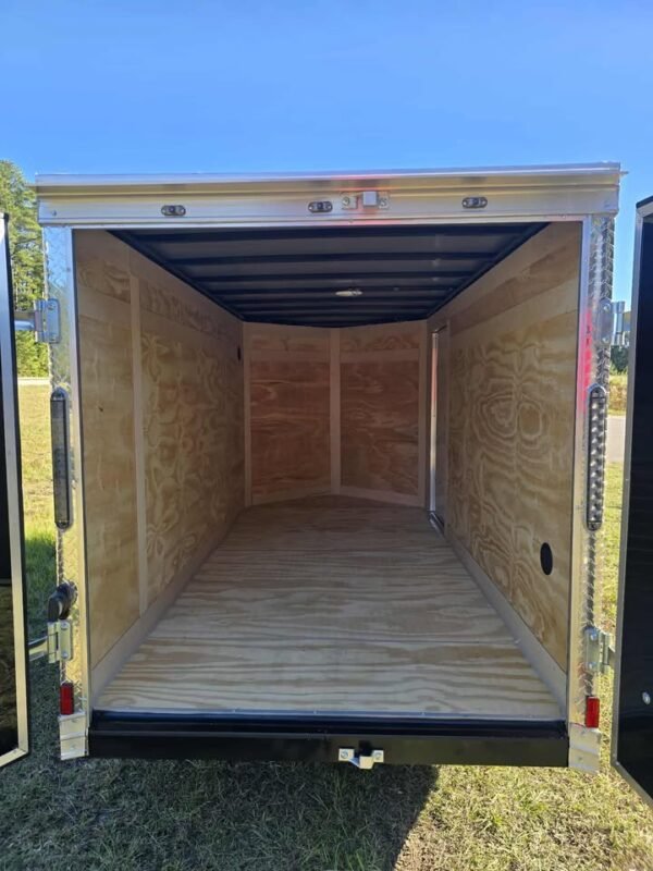 Enclosed 5x10 Black Cargo Trailer