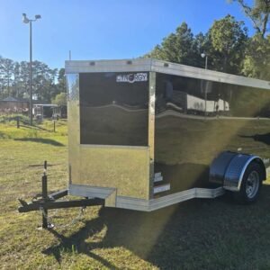 Enclosed 5x10 Black Cargo Trailer - Image 5