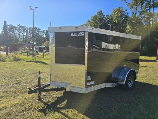 Enclosed 5x10 Black Cargo Trailer