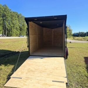 Enclosed 7x14 Pink Cargo Trailer - Image 2