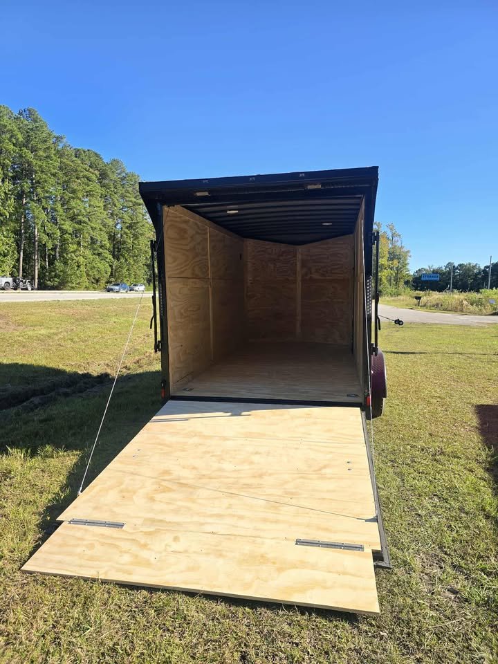 Enclosed 7x14 Pink Cargo Trailer - Image 2