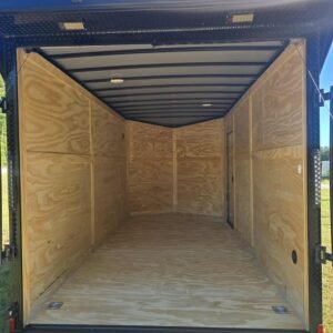 Enclosed 7x14 Pink Cargo Trailer - Image 5