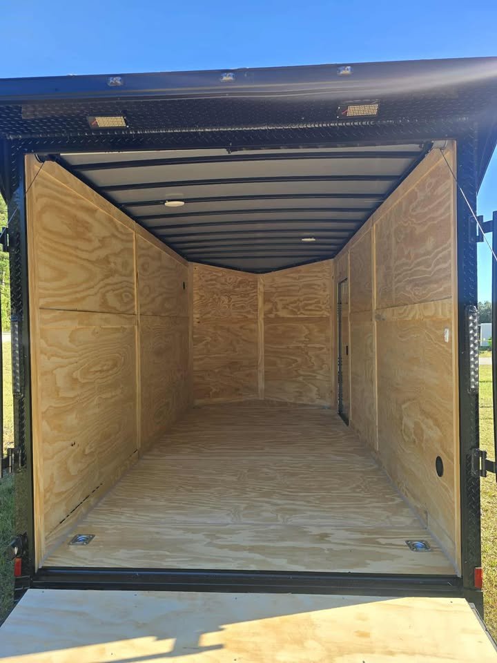 Enclosed 7x14 Pink Cargo Trailer - Image 5