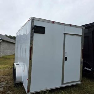 Vending 7x14 White Concession Trailer - Image 4