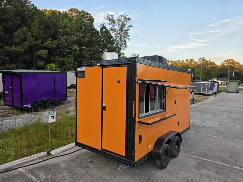 Concession 7x14 Orange Trailer - Image 2