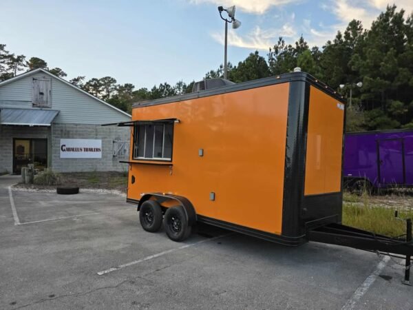 Concession 7x14 Orange Trailer