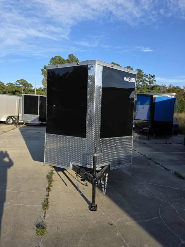 Enclosed 6x12 Black Cargo Trailer
