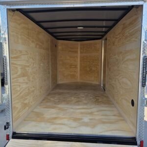 Enclosed 6x12 Black Cargo Trailer - Image 4