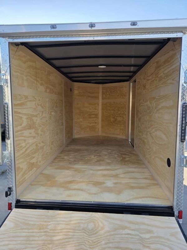 Enclosed 6x12 Black Cargo Trailer