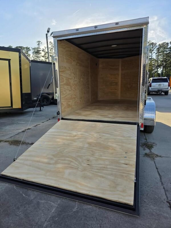 Enclosed 6x12 Black Cargo Trailer