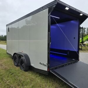 Enclosed 7x16 Dove Gray Cargo Trailer - Image 3