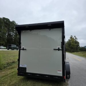 Enclosed 7x16 Dove Gray Cargo Trailer - Image 7