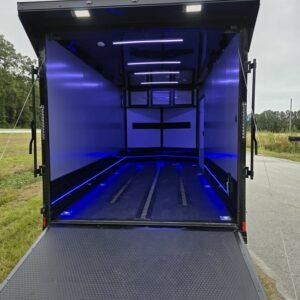 Enclosed 7x16 Dove Gray Cargo Trailer