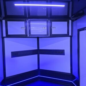 Enclosed 7x16 Dove Gray Cargo Trailer - Image 9