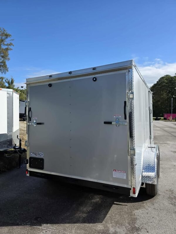 Enclosed 7x12 Silver Cargo Trailer