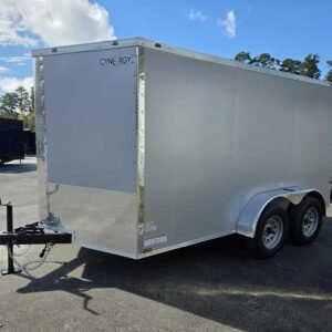 Enclosed 7x12 Silver Cargo Trailer - Image 5