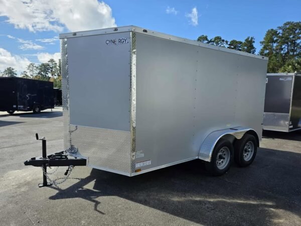 Enclosed 7x12 Silver Cargo Trailer