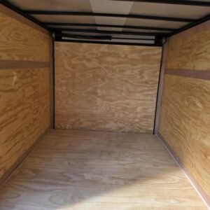 Enclosed 7x12 Charcoal Gray Cargo Trailer - Image 2