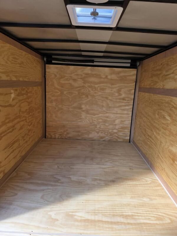 Enclosed 7x12 Charcoal Gray Cargo Trailer