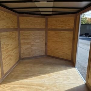 Enclosed 7x12 Charcoal Gray Cargo Trailer - Image 4