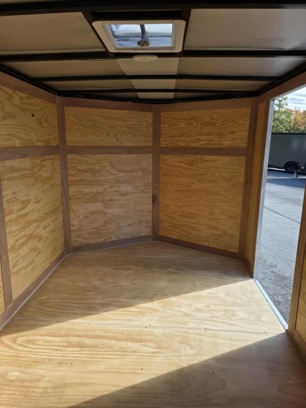 Enclosed 7x12 Charcoal Gray Cargo Trailer