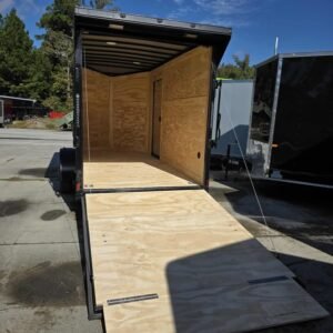 Enclosed 6x12 Water Blue Cargo Trailer - Image 2