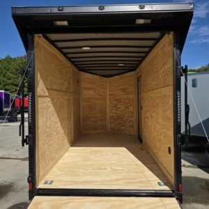 Enclosed 6x12 Water Blue Cargo Trailer - Image 5