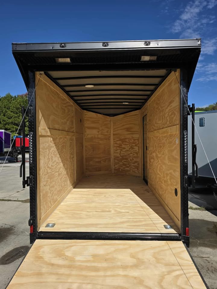 Enclosed 6x12 Water Blue Cargo Trailer - Image 5