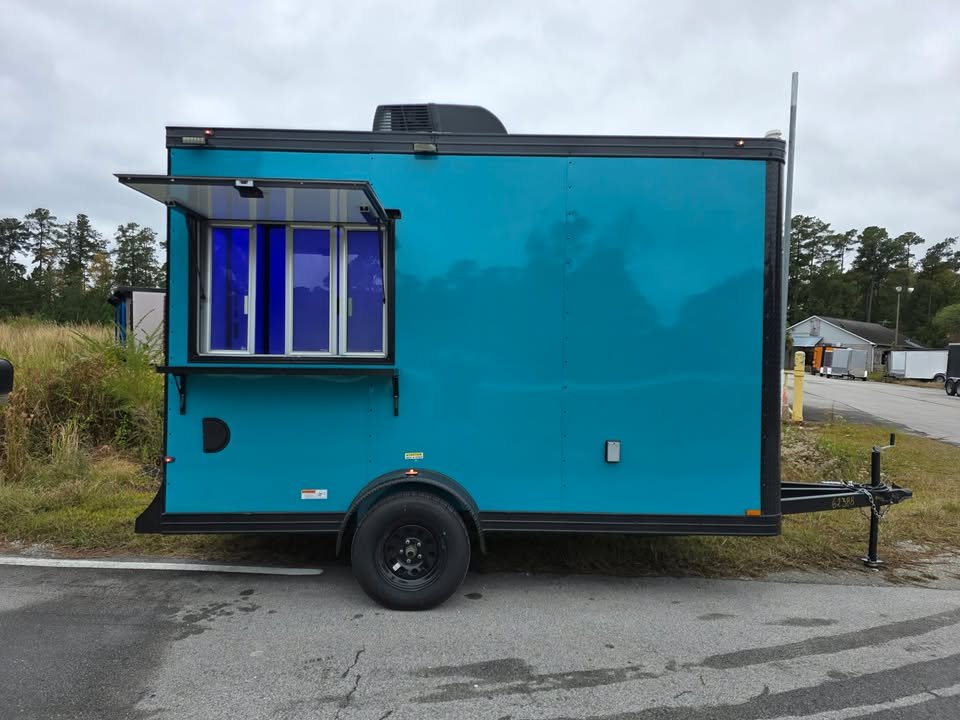 Concession 6x12 Water Blue Trailer - Image 1