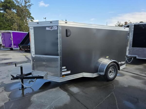 Enclosed 5x10 Charcoal Gray Cargo Trailer