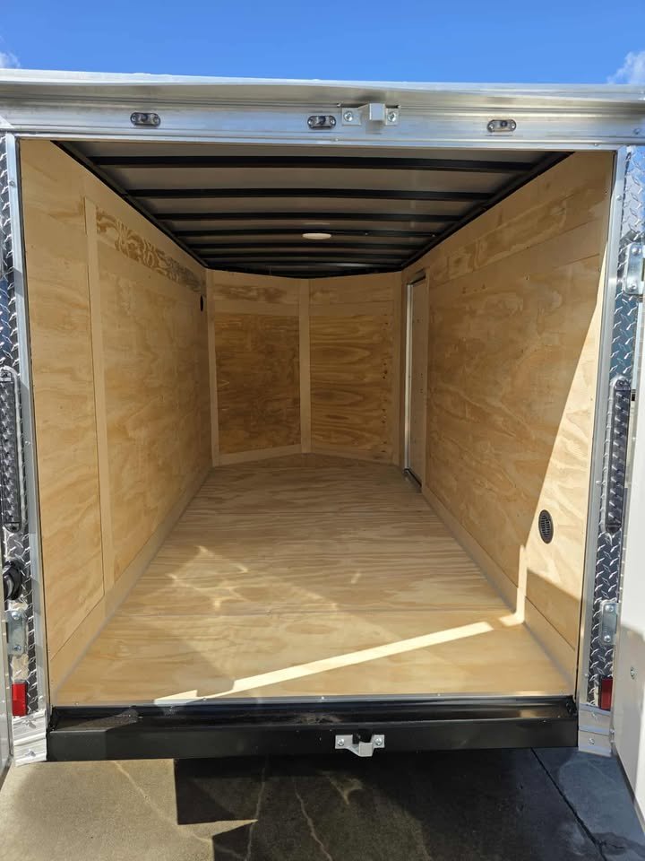 Enclosed 5x10 Charcoal Gray Cargo Trailer - Image 3