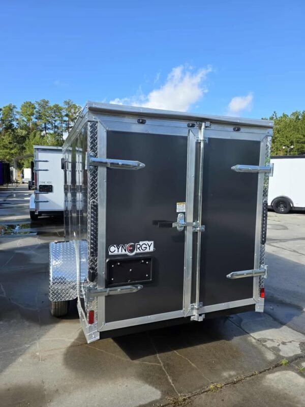 Enclosed 5x10 Charcoal Gray Cargo Trailer